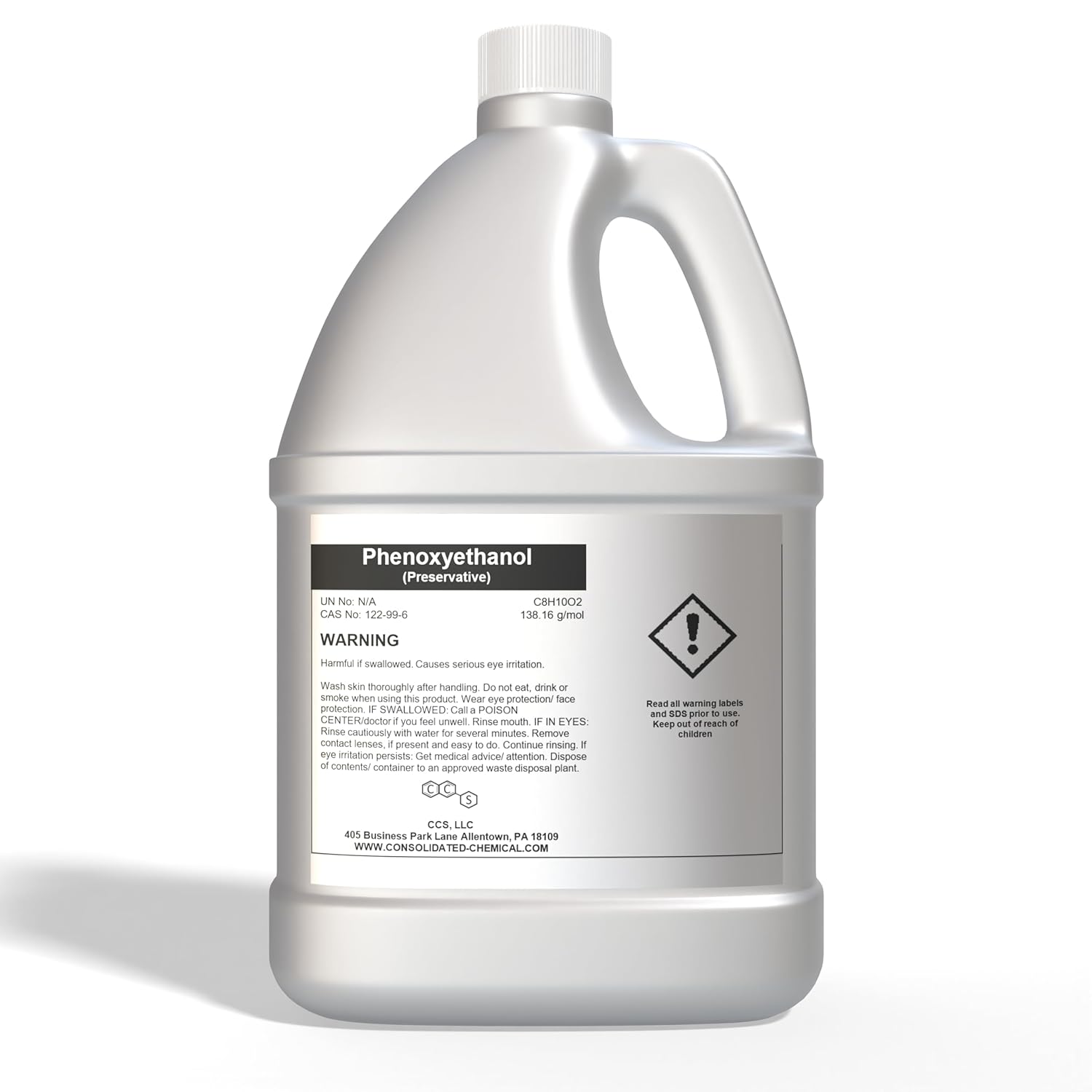 Phenoxyethanol 99% Pure - Premium-Quality Industrial and Laboratory Grade (1 Gallon (128 Fl Oz))