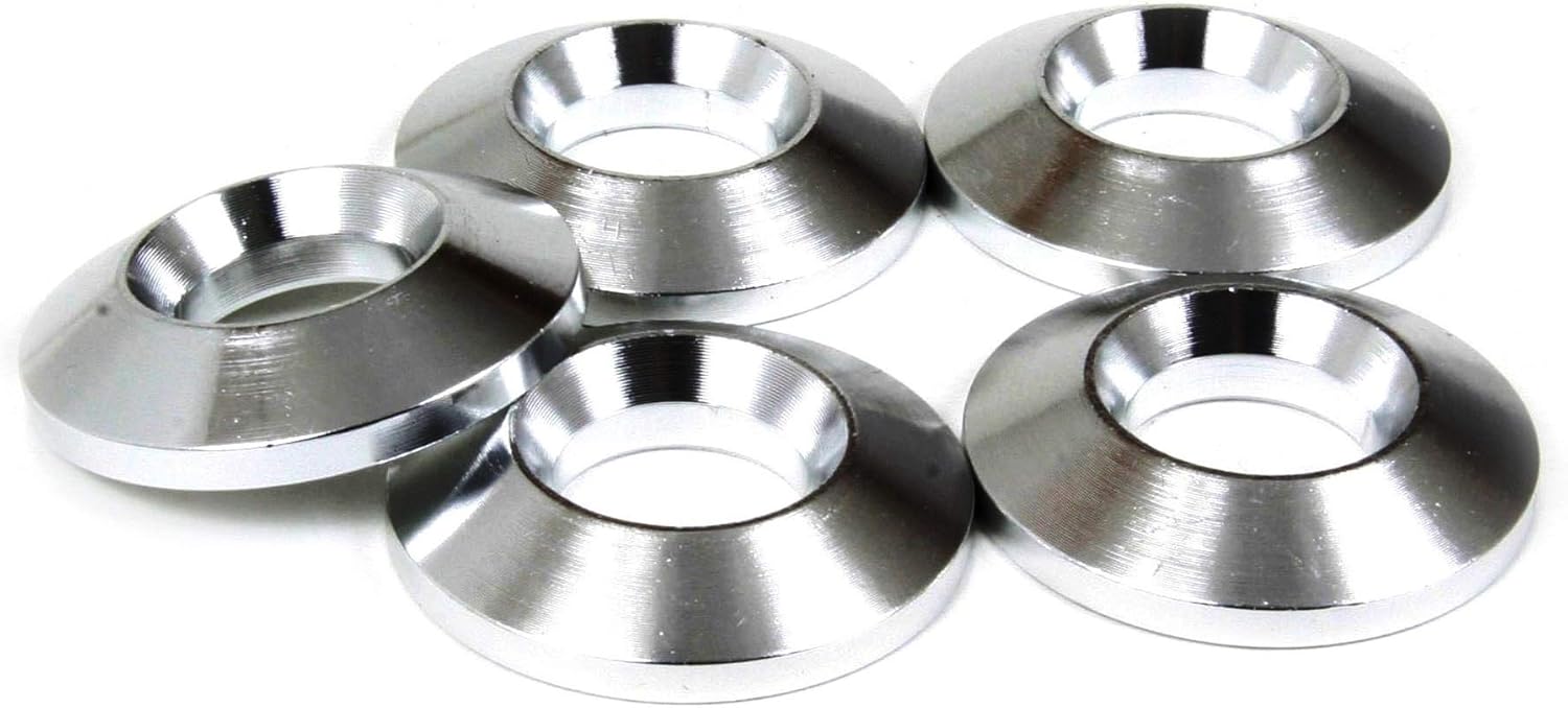Aluminum Wheel Washer, Flat Surface to 60 Degree Lug Taper, 5 Pack