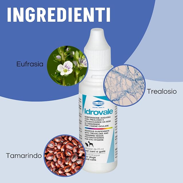 Foto 3 de 7 de Idrovale - Suspensión acuosa 25 ml - Higiene Ocular para perros y gatos - Limpiador y lubricante
