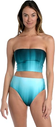 La Blanca Womens in The Groove Bandeau Bikini Top
