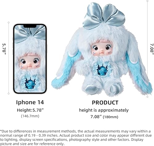 Miniatura 3 de POP JOY Misteriosa caja de peluche Nommi V6, caja ciega de felpa, 3 expresiones, adorable y misterioso juguete de peluche para niños y