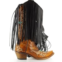 Black Leather Fringe Trim - Ideal for Fringe Jackets, Dresses, Western Shirts, Belts, and DIY Accessories - Durable and Customizable Design - Sold by Foot - 10 Inch Length