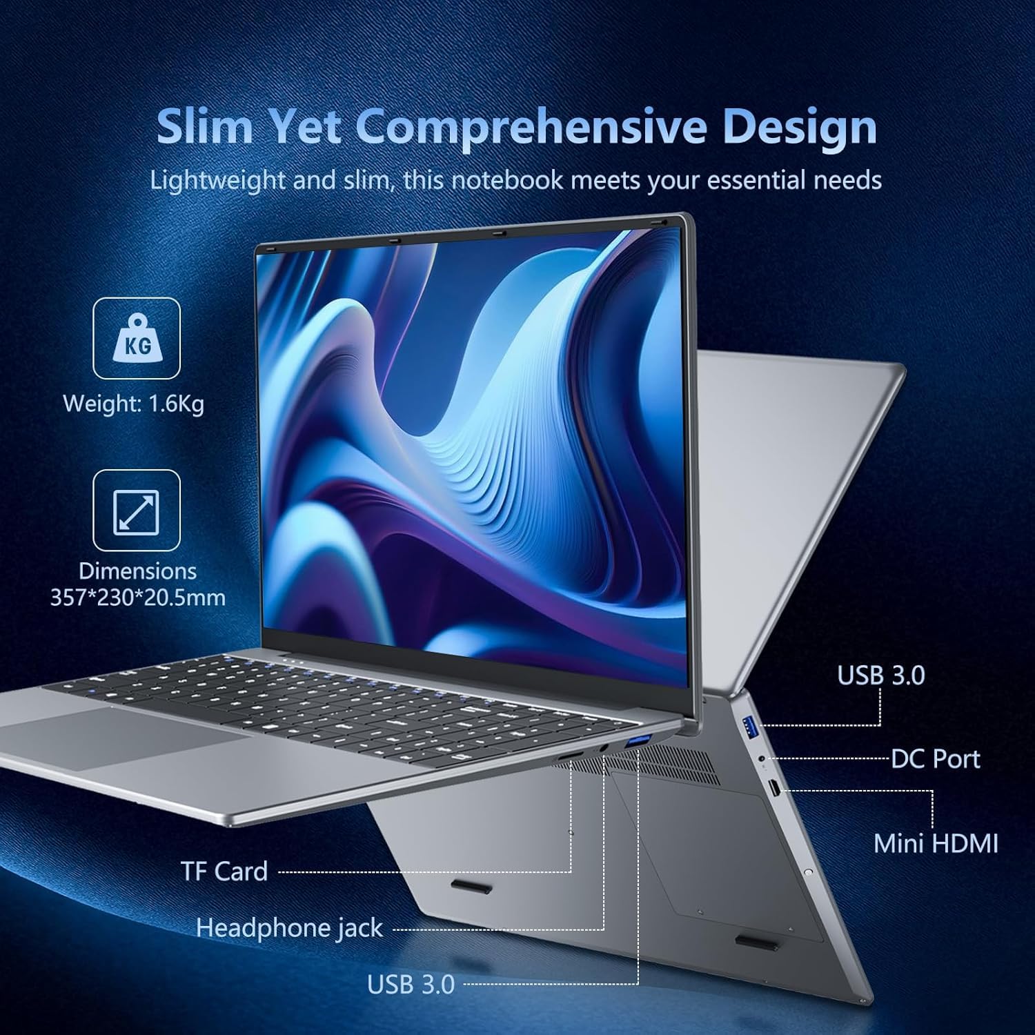 Amazon.com: Laptop, 15.6 inch Laptop Computer Core i5-7Y54(Up to