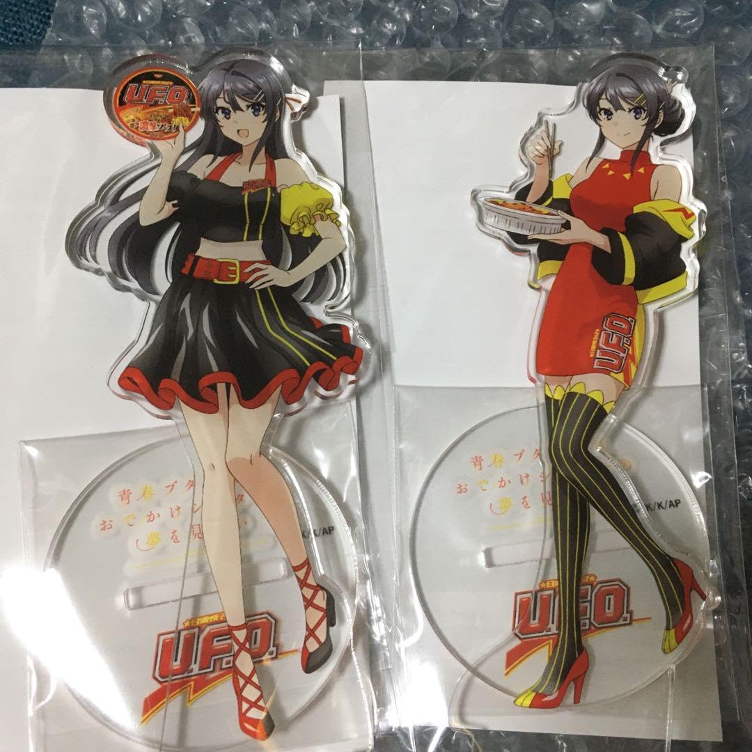 青ブタ セガUFOキャッチャー×UFOコラボ桜島麻衣 アクリルスタンド 4種 青ブタ×セガUFOキャッチャー×焼きそばUFO コラボ 桜島麻衣 アクスタ