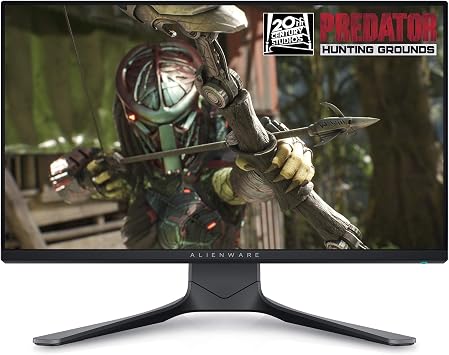 Alienware AW2521HFA 24.5 Inch Full HD 1920x1080 Gaming Monitor, 240Hz, IPS, 1ms, AMD FreeSync Premium, NVIDIA G-SYNC Compatible, DisplayPort, 2x HDMI, 5x USB 3.0,