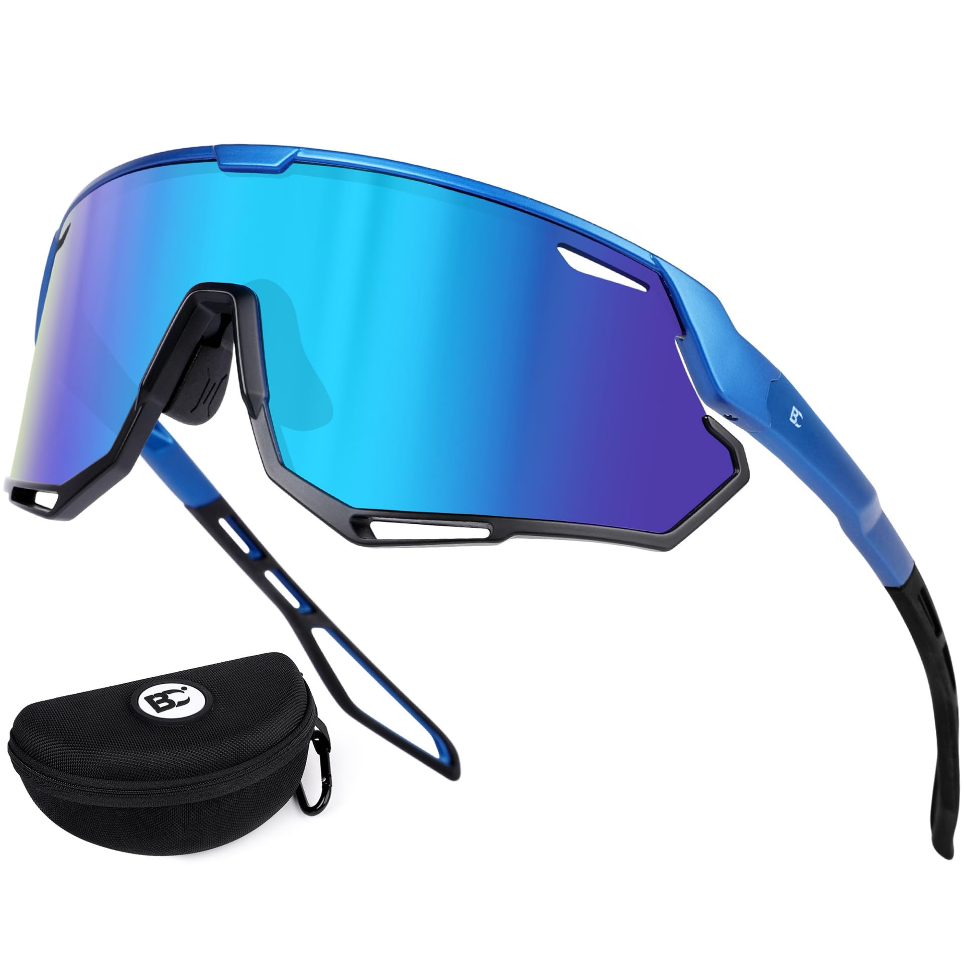 BIRCEN Sunglasses for Baseball Running Cycling : Wrap-around Sport Glasses