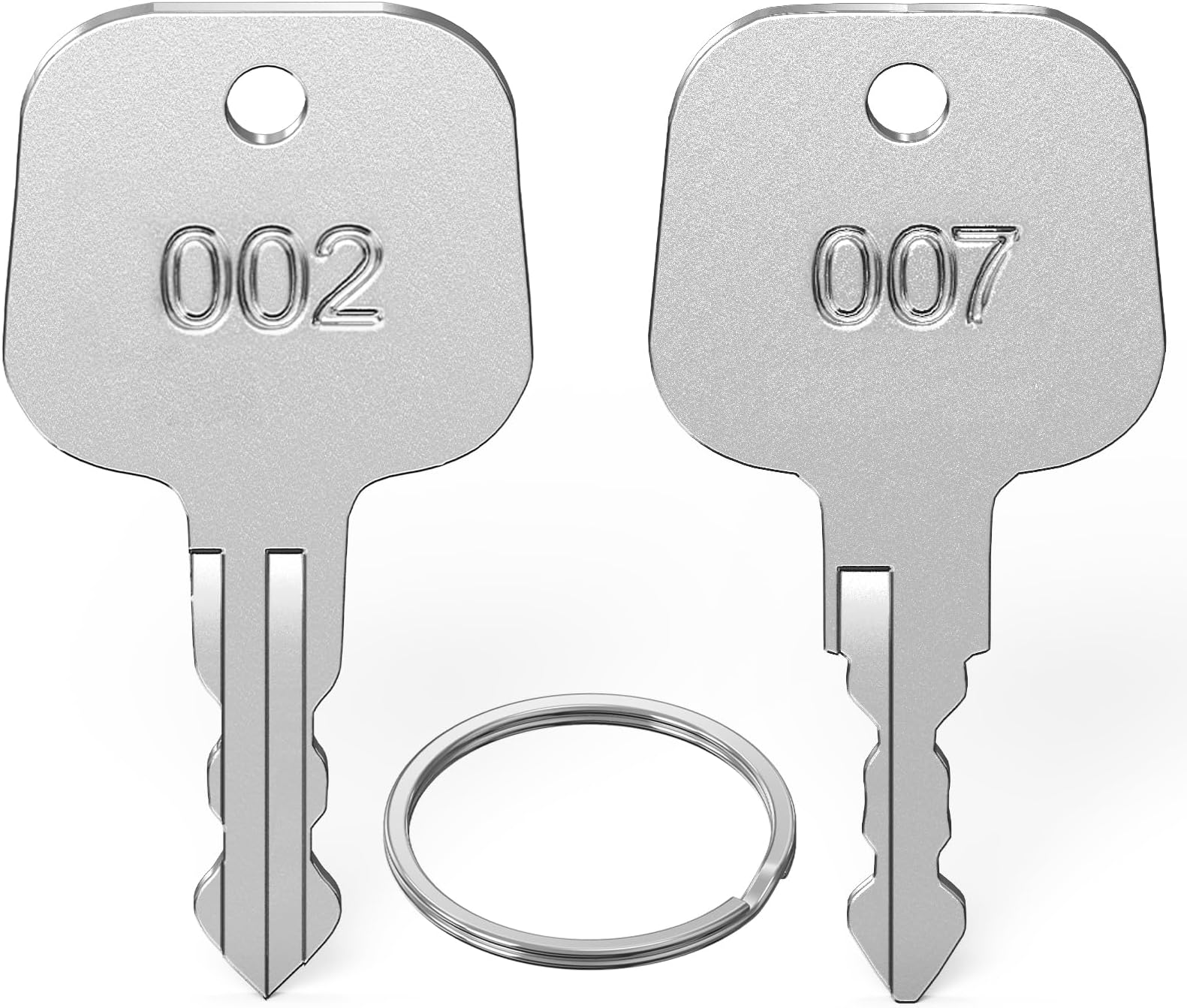 Key Compatible with Luggage Locks 2PCS, Ancable 007 002 Master Luggage Keys Compatible with 007 002 Master Locks Universal Approved Luggage Suitcase Password Locks