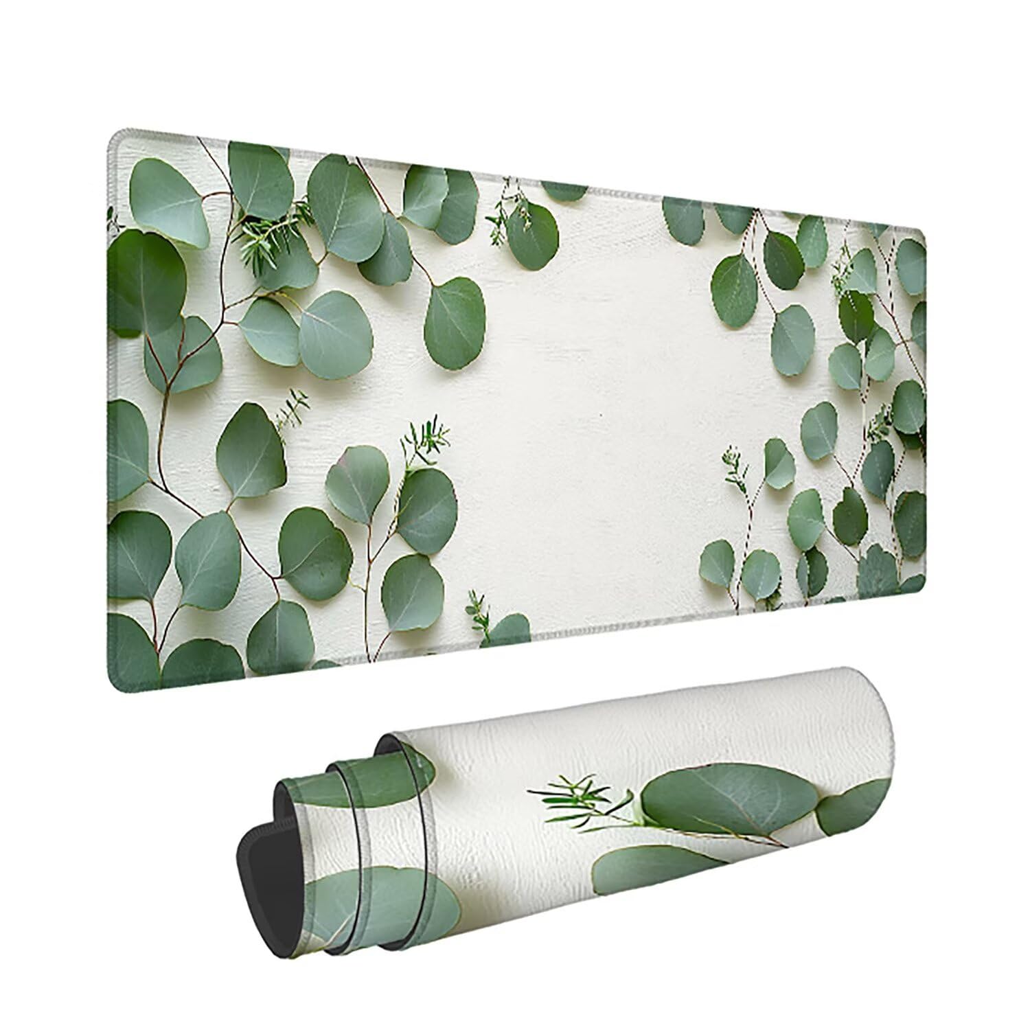 Podkładka pod mysz do gier XXL - 1400x600x3mm - Fabryczna duża antypoślizgowa podkładka pod klawiaturę biurową ze zszytymi krawędziami, biała duża podkładka pod mysz do gier do biura i domu, poprawia