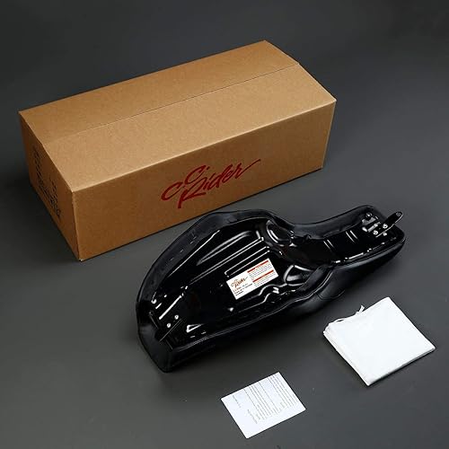 Miniatura 6 de C.C. RIDER Asiento del Conductor y del Pasajero Asiento con Paso de Asiento Compatible con Harley Dyna Street Bob FXDB Low Rider FXDLFXDLS Super