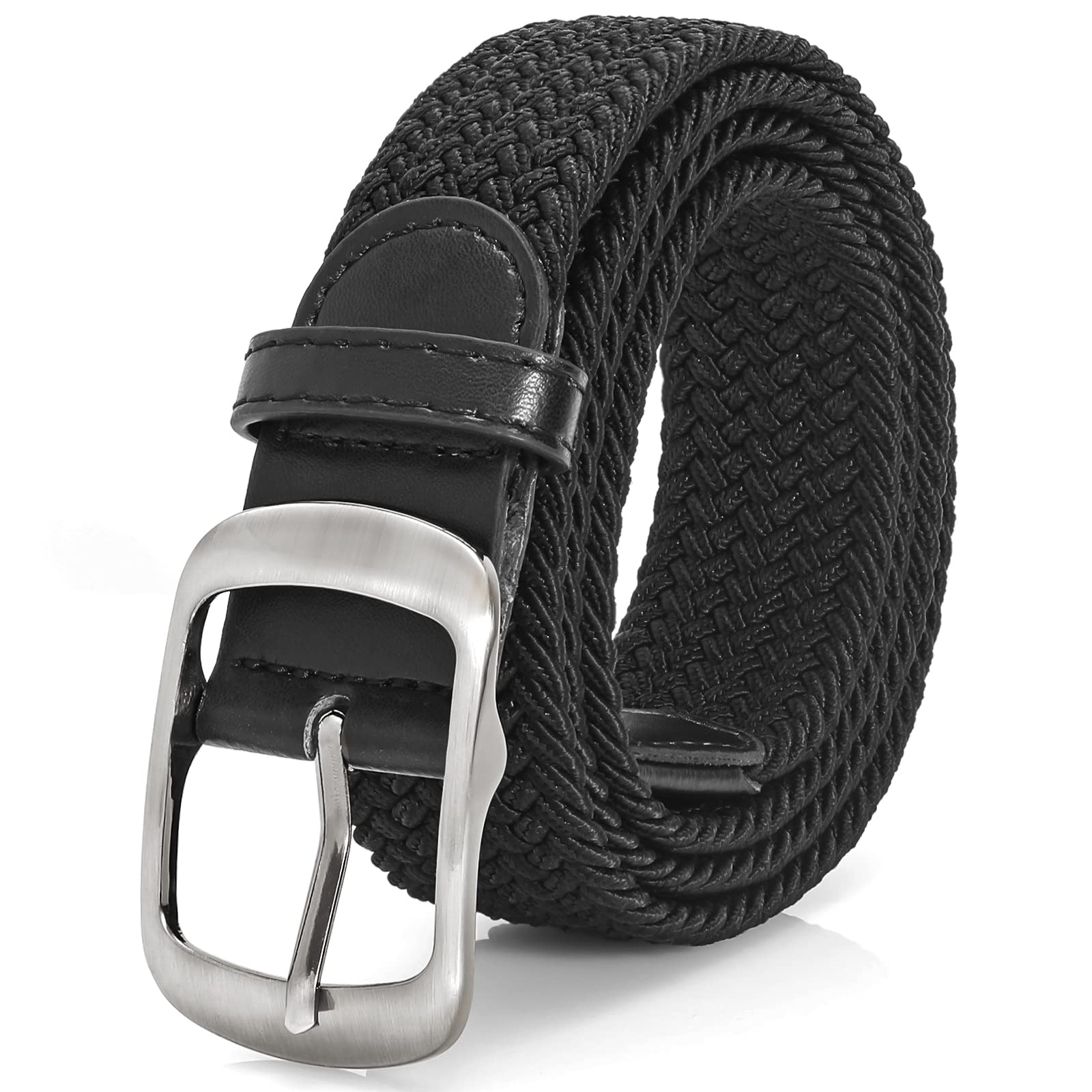 XZQTIVE Braided Belt Stretch Belt for Men and Women Multicolored Woven Golf Belt Elastic Jean Belts