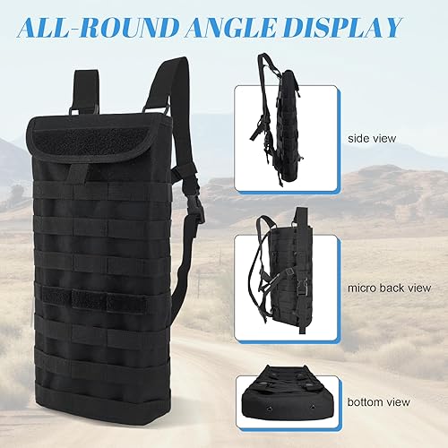 Miniatura 4 de Mochila táctica MOLLE Hydration Pack Carrier con vejiga de agua de 3L