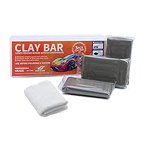Vista 1 de Barra de arcilla gris de 10.58 oz – Arcilla para detalles de automóviles de grado pesado para pintura, vidrio y cromo – Fuerte poder de limpieza