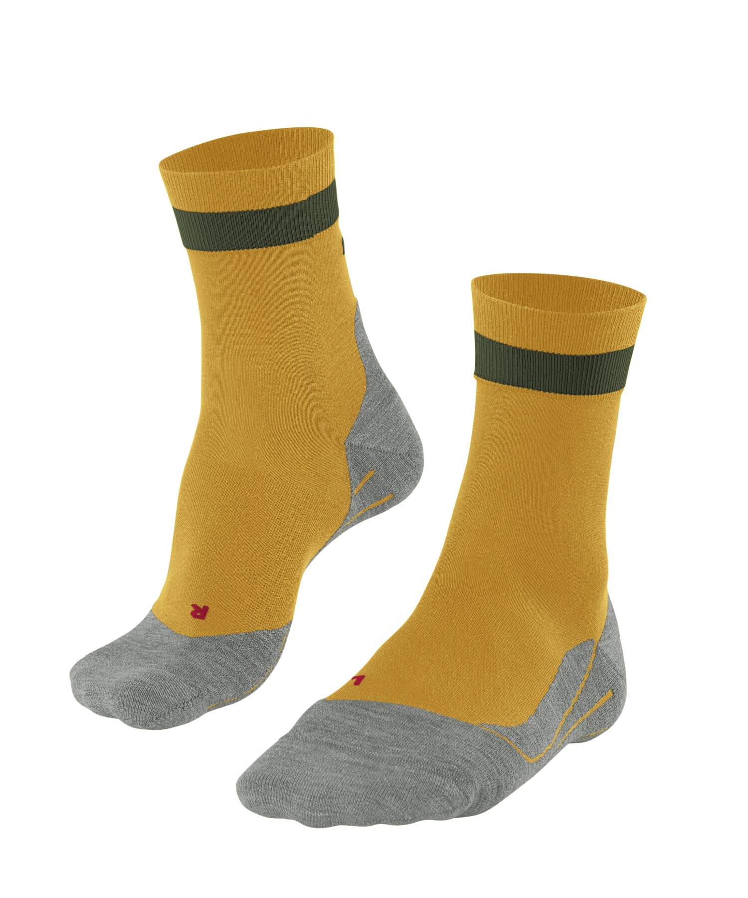 FALKE Women's RU4 Endurance W SO Cotton Anti-Blister 1 Pair Running Socks, Yellow (Lemonade 1301), 2.5-3.5