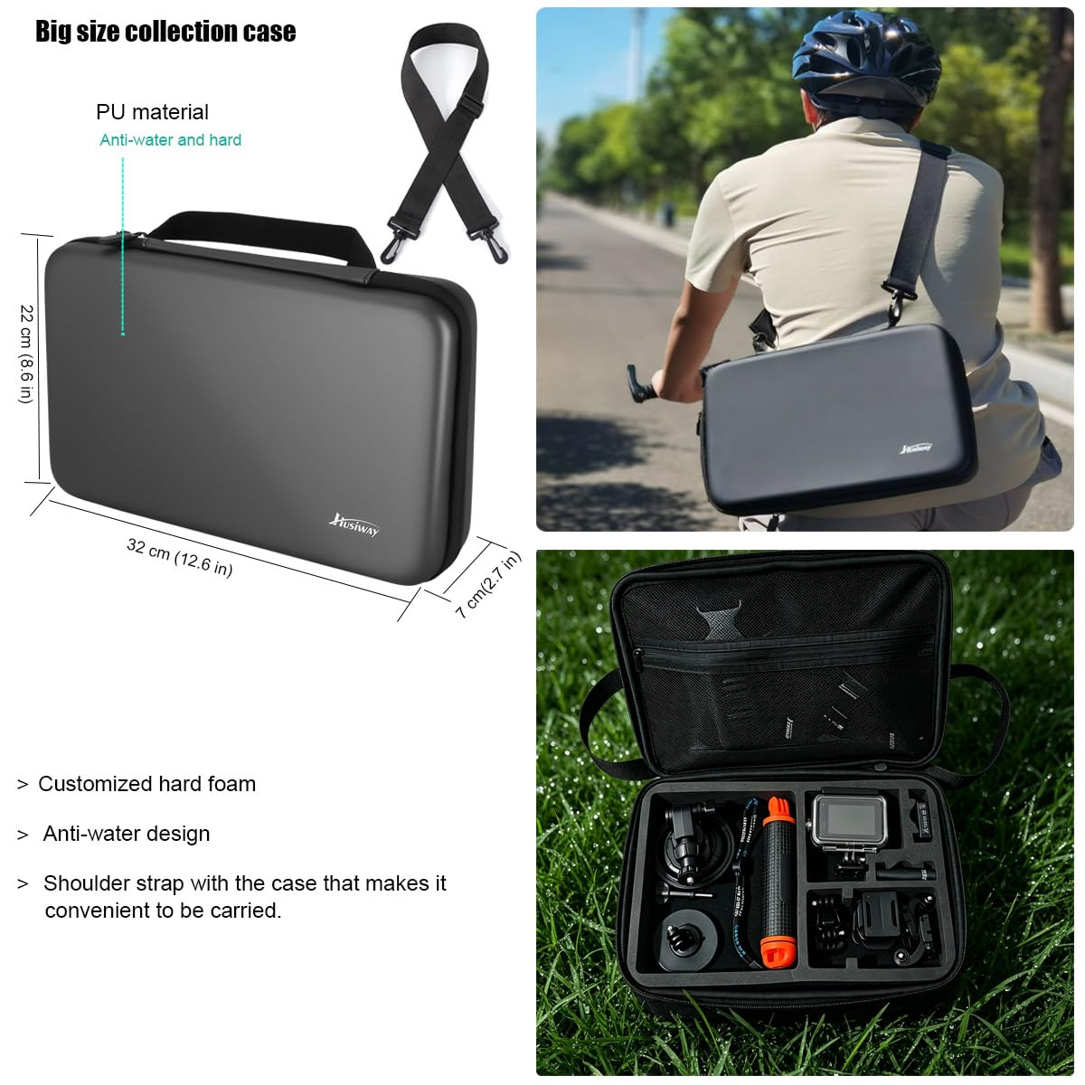 Kit de accesorios para DJI Osmo Action 6 de aleación de aluminio para bicicleta, trípode para selfie, carcasa impermeable, soporte magnético con correa para el pecho, soporte para la cabeza