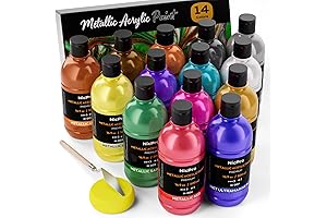 Nicpro Metallic Acrylic Paint Set, The Ultimate Painting Accessory for Unleashing Artistic Expression