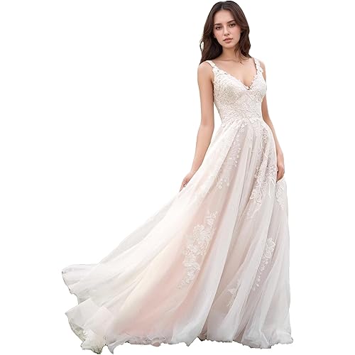 Yuxin Ball Gown Lace Wedding Dresses for Bride 2024 Off Shoulder A Line Princess Bridal Dress with Sleeve Train YX026