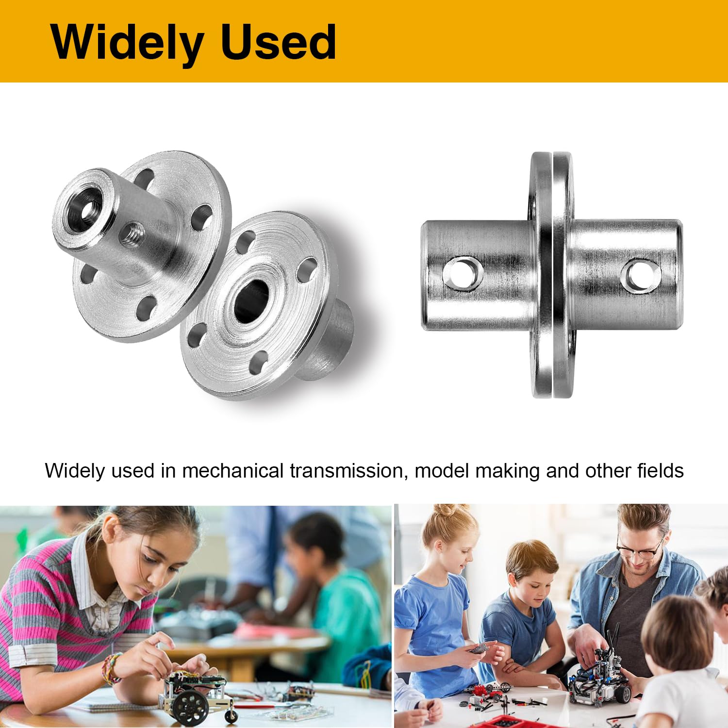 8mm Rigid Flange Couplers - RC Model Motor Connectors -6