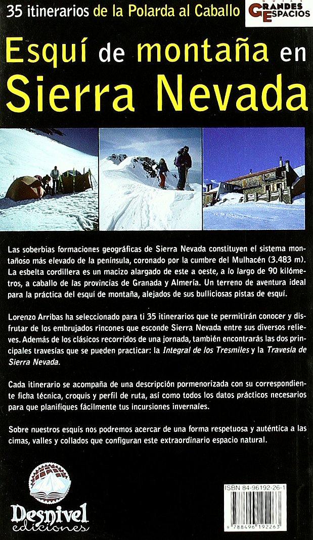 Esquí de montaña en Sierra Nevada: 35 itinerarios de la Polarda al Caballo