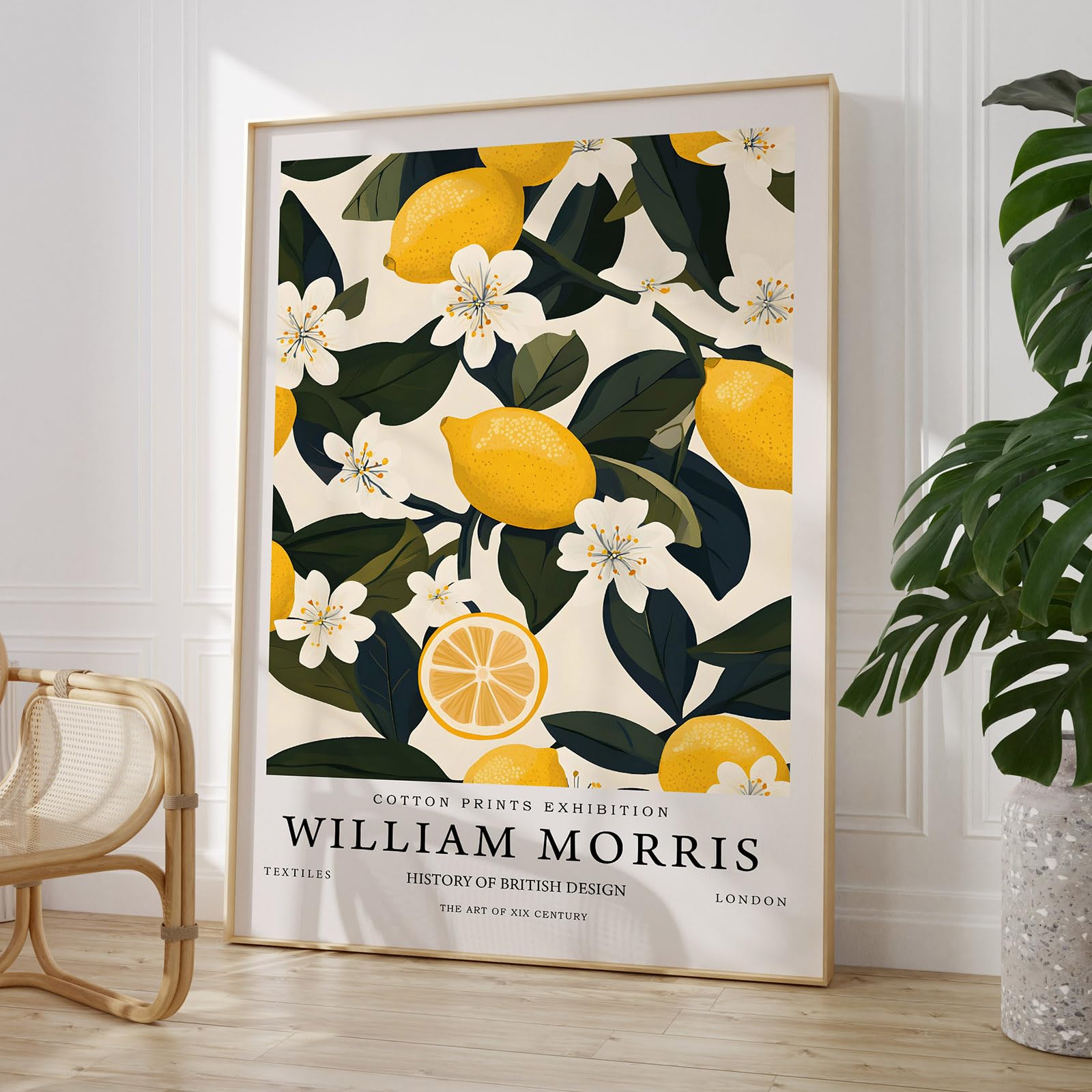 Amazon.com: Gobeiuasy William Morris Poster Lemon Tree Wall Art