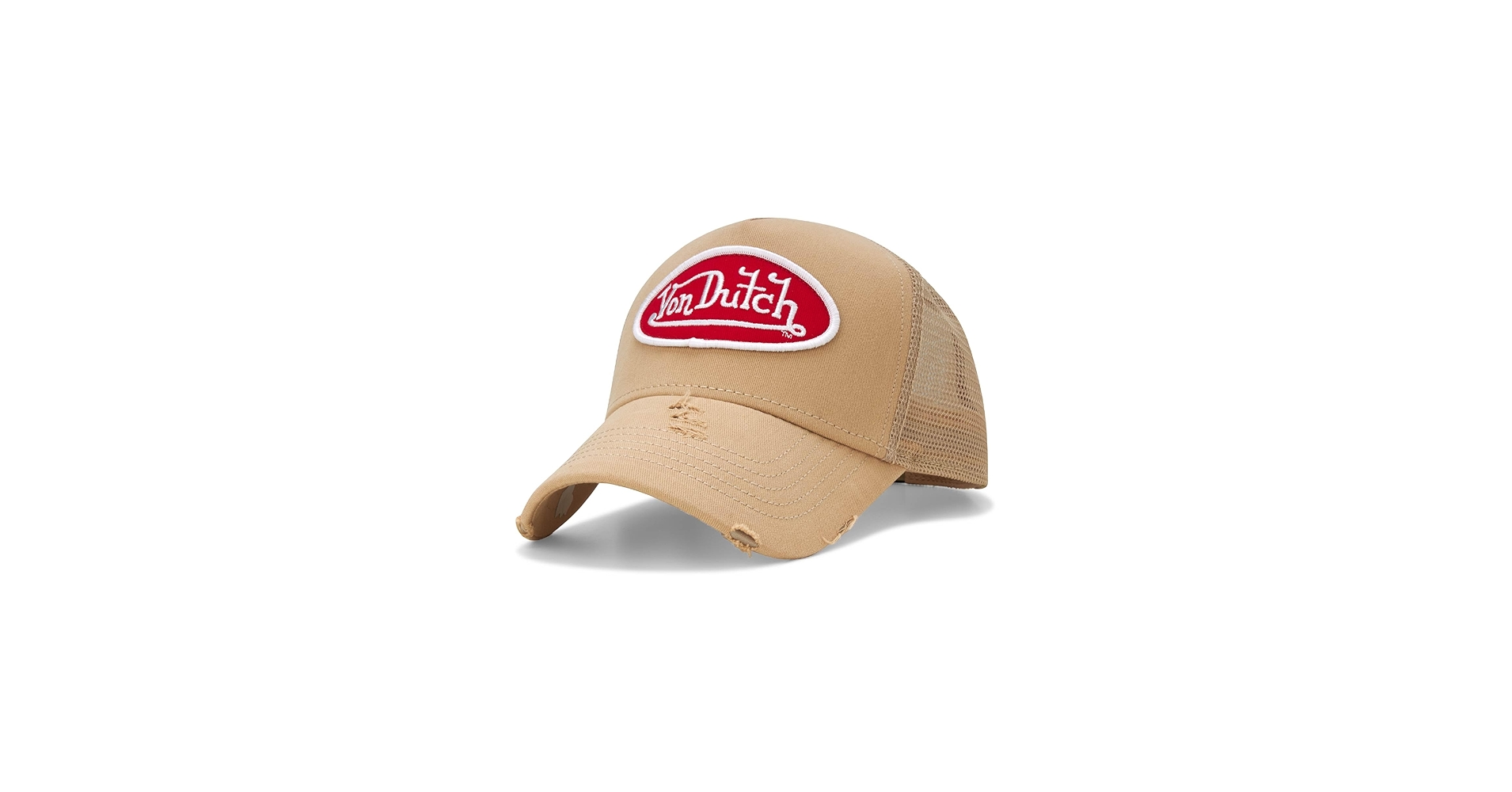 Von Dutch Unisex Trucker Hat - Curved Bill Mesh Back Retro