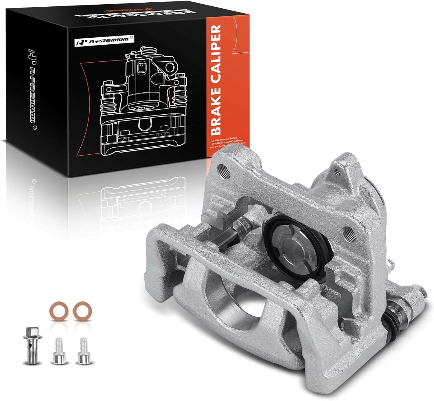 A-Premium Disc Brake Caliper Assembly with Bracket Compatible with Mazda 6 2016-2021 - Rear Left Driver Side