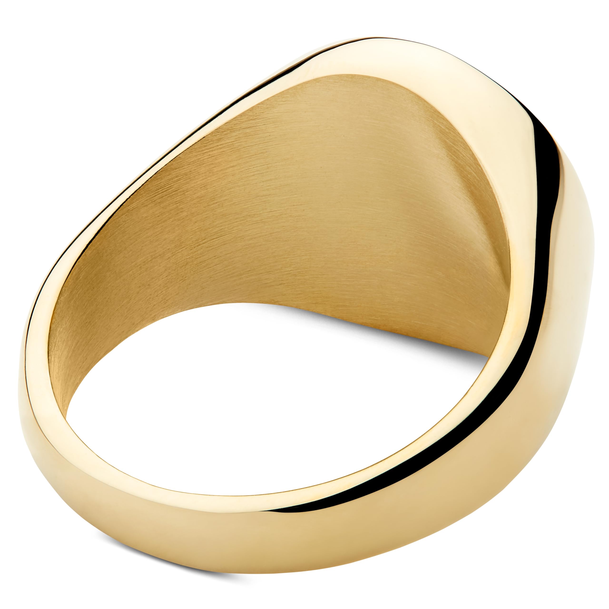Lucleon by Trendhim Ring Herren | Kompass-Siegelring aus chirurgischem Edelstahl mit graviertem Signet | Dänisches Design | Stilvoller Männerschmuck für Alltag & Anlass