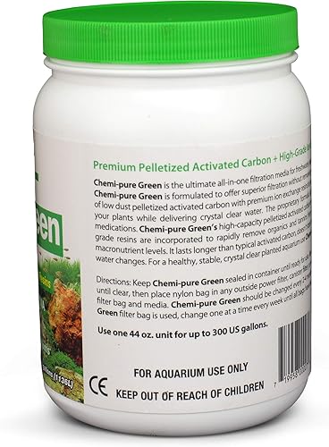 Miniatura 2 de Boyd Enterprises CPGN44 Chemi-Pure Green Grande - Filtración para acuario, 44 onzas