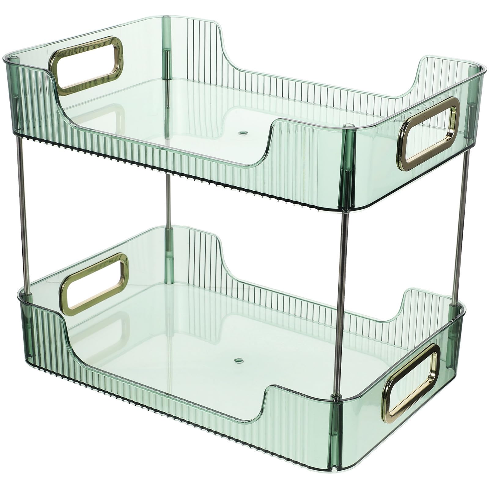 Étagère de rangement en acier inoxydable verte pour cuisine et bain