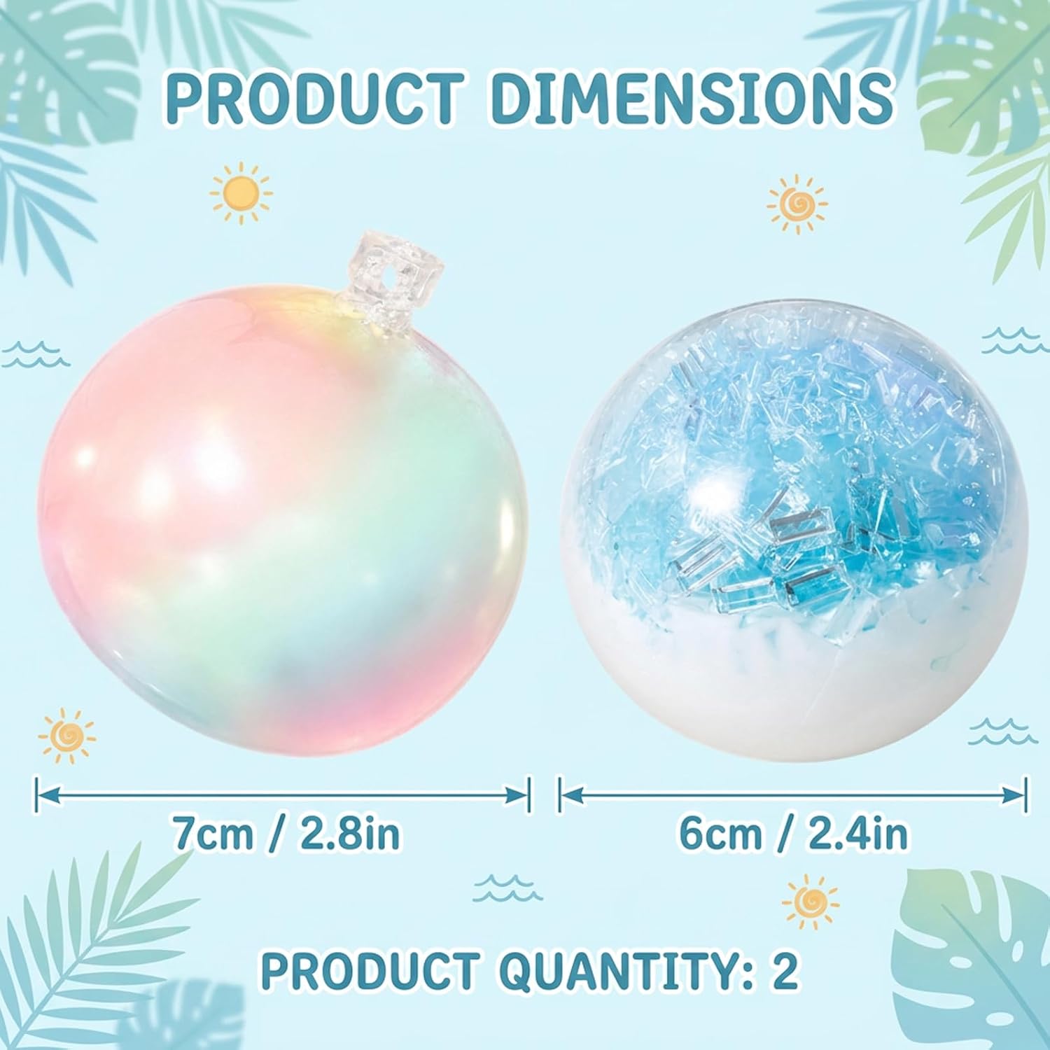 2 PCS Wax Ball Cracking, Handcrafted Crackled Spheres with Icy Accents for Desktop Decor and Collectible Displays, Set of 2 Unique Textured Pieces with Color Variations