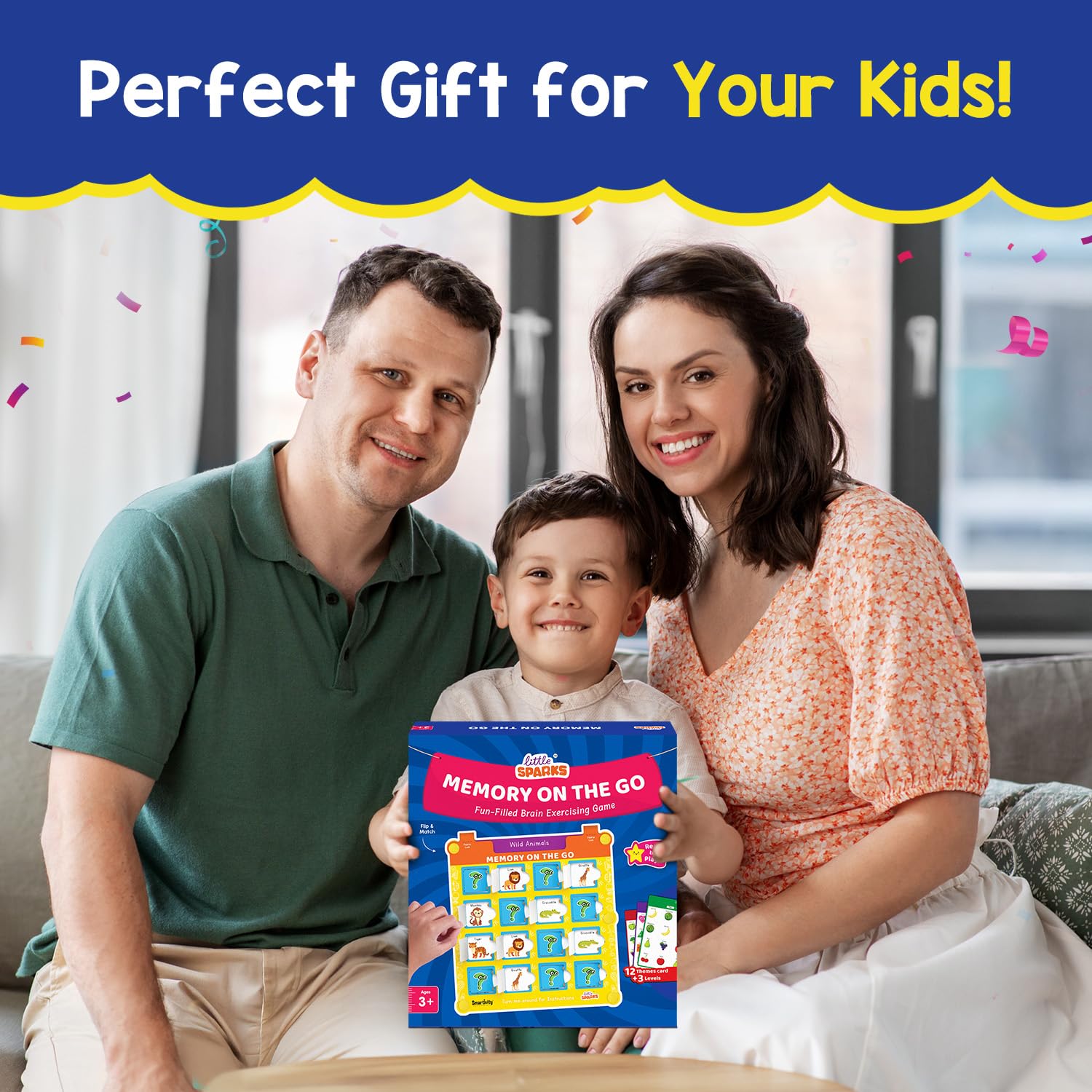Smartivity Memory Game for Kids Ages 3+ Years | Fun Matching Game - 12 Theme Cards & 3 Level Challenges I Birthday Gift for Boys & Girls I Preschool Learning Toy for 3,4,5,6 Years Age - Image 7 thumbnail
