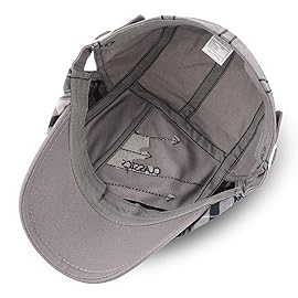 M MOACC Men Beret Hat Cotton Buckle Adjustable Newsboy Hats Cabbie Gatsby Cap Flat Driving Caps,Grey 12942