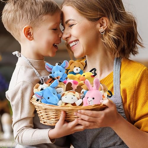 Miniatura 6 de CAMIRUS Paquete de 24 mini juguetes de peluche de animales, lindos juguetes surtidos de animales, pequeños juguetes de peluche, regalos para niños,