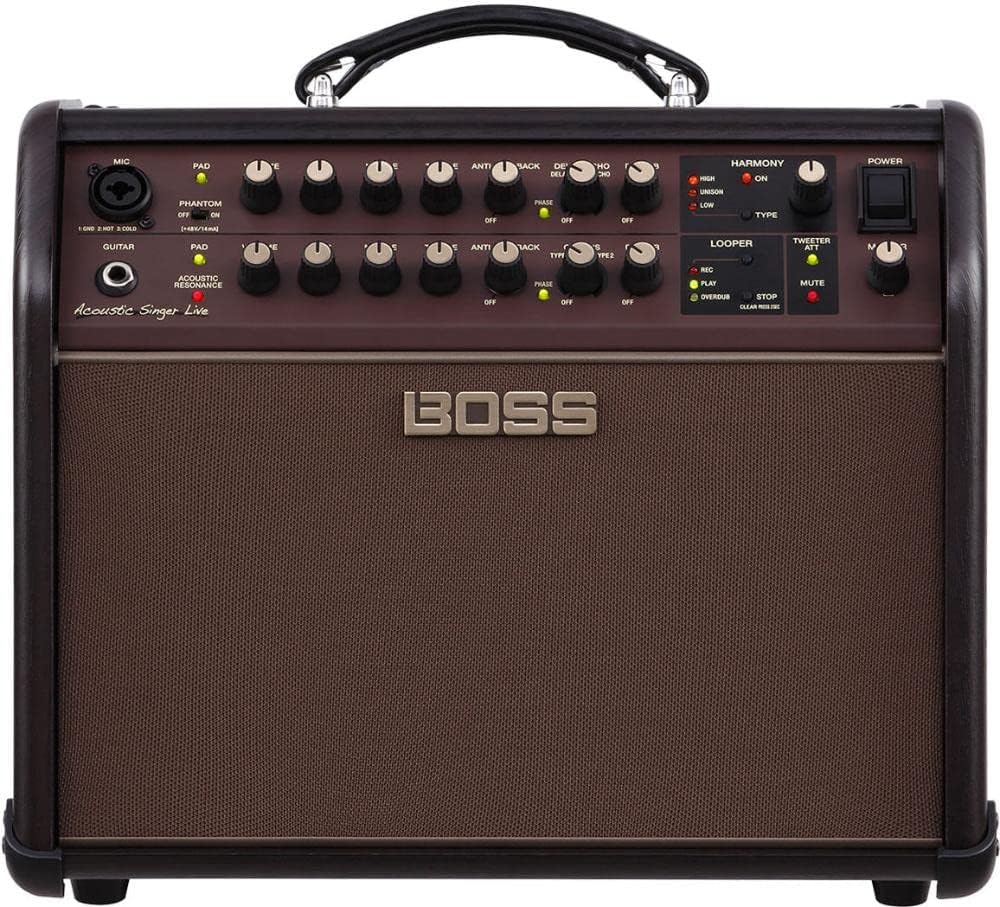 BOSS Acs-Live Acoustic Singer Live Amplifier, Guitar Channel with Acoustic Resonance