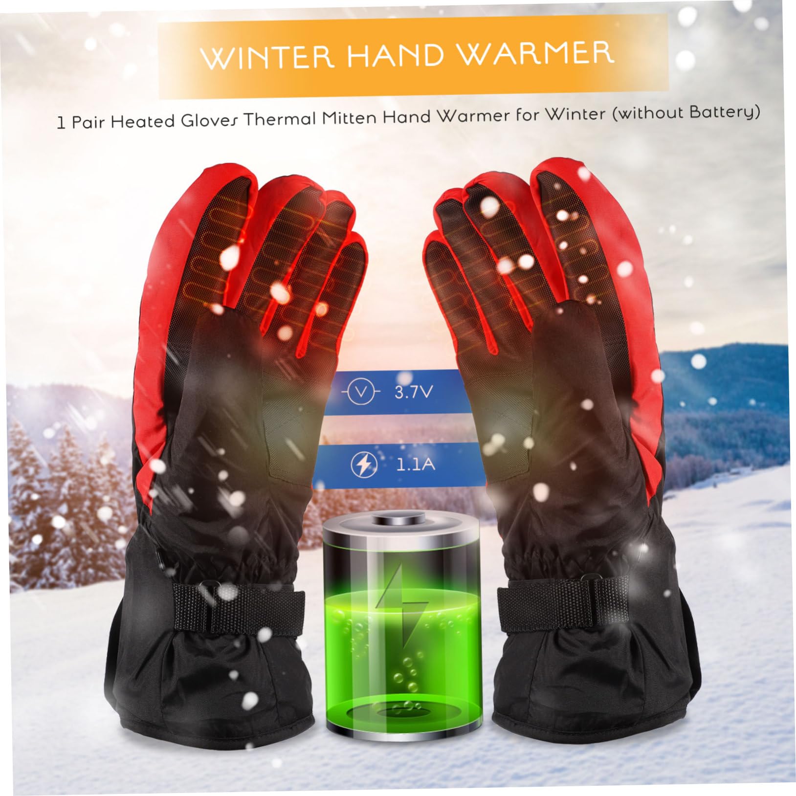 SUPVOX Guanti Riscaldati Guanti Da Ciclismo Impermeabili Berretto Da Mano Snow Ragazzi Impermeabili Caldi Drago Isolati Da Vela Wireless USB Termici In