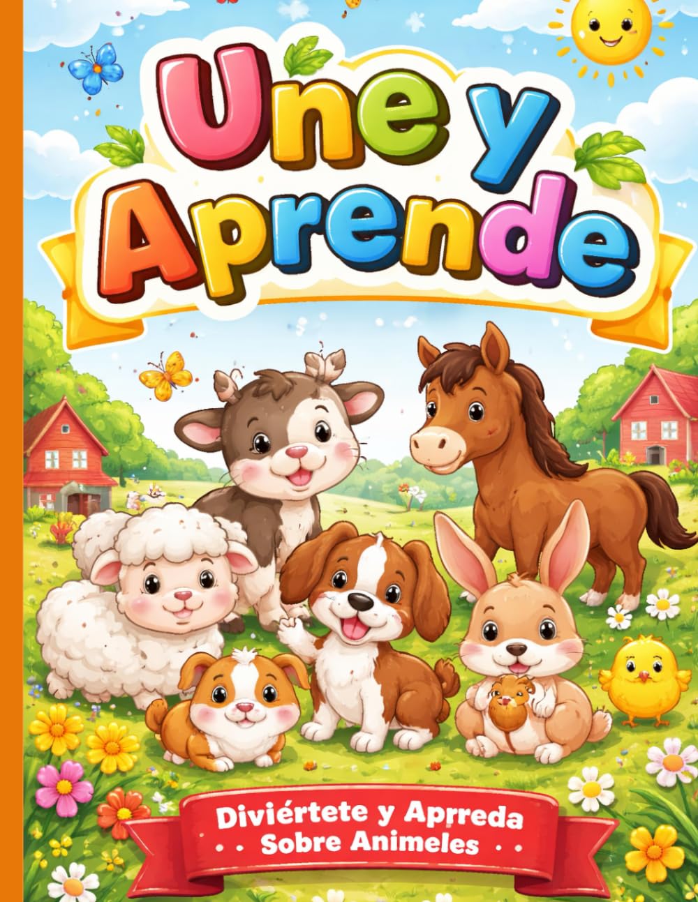 Conecta los Puntos: Animales de la Granja para Niños: Libro de actividades con 19 rompecabezas punto a punto para niños de 6 a 8 años que ayuda a ... fina mientras descubren animales de granja.