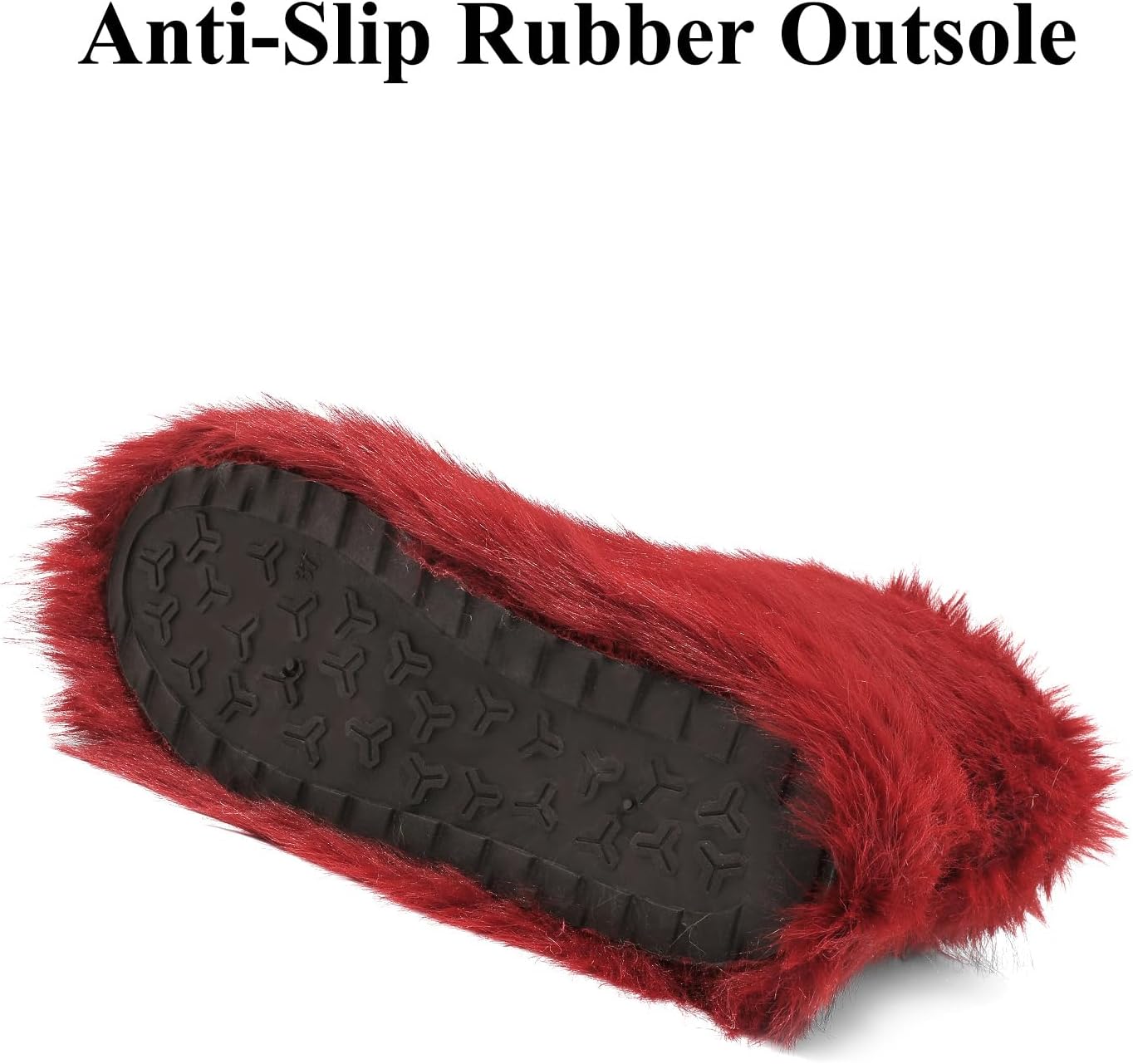 Haifago Women's Fur Boots Fluffy Furry Short Boot, Fashion Fuzzy Winter Warm Snow Booties for Shopping Travel - Image 4