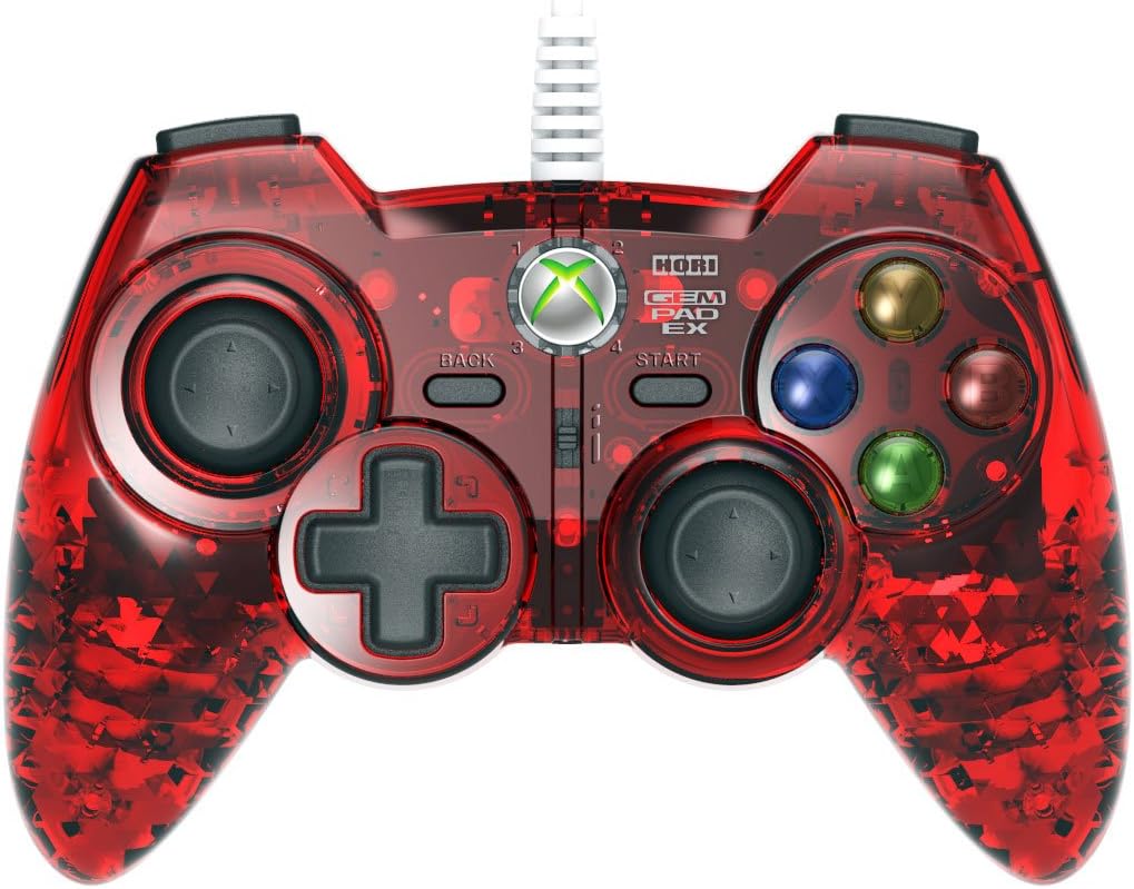 HORI Xbox 360 Gem Pad EX - Ruby Red