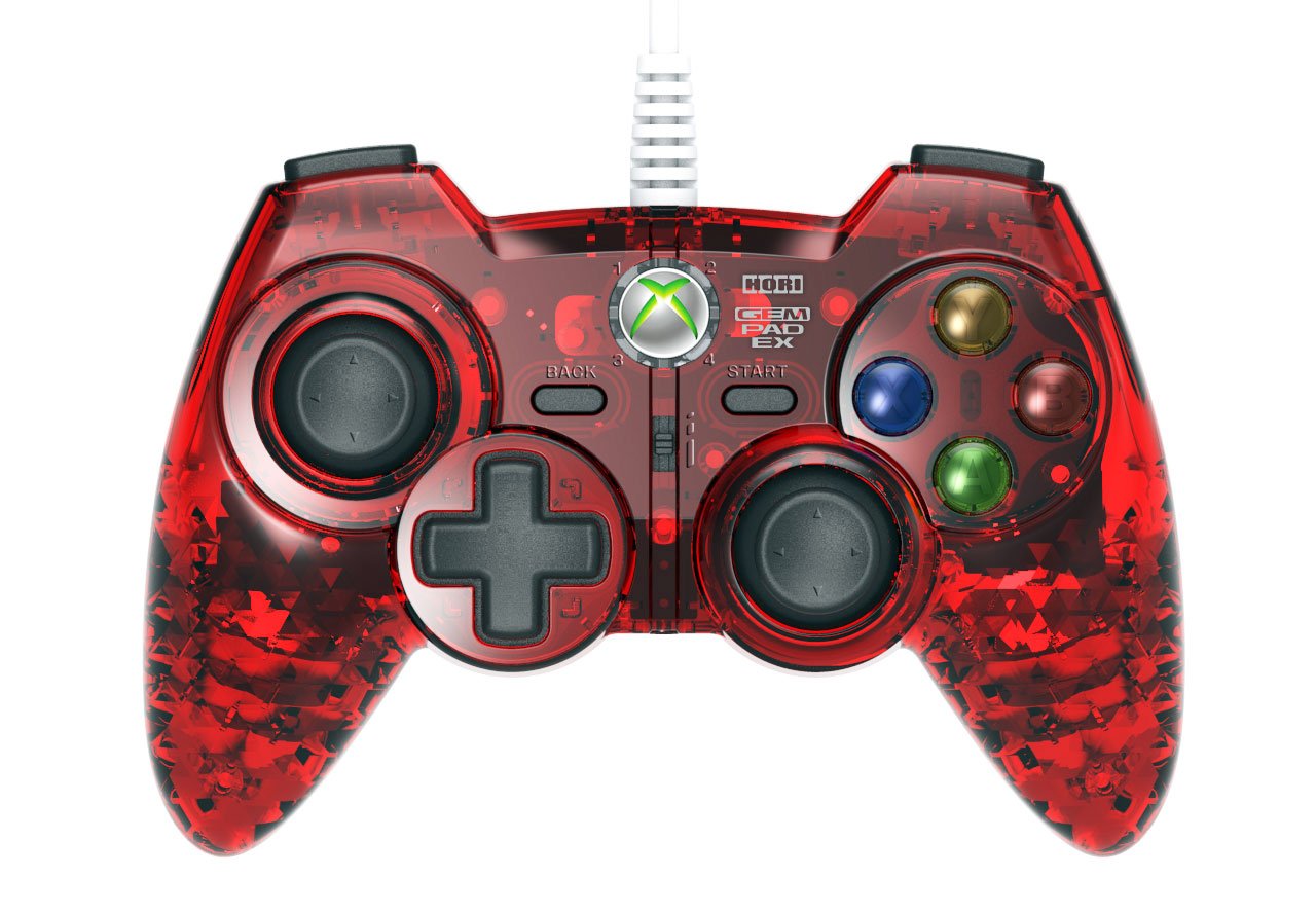 HORI Xbox 360 Gem Pad EX - Ruby Red