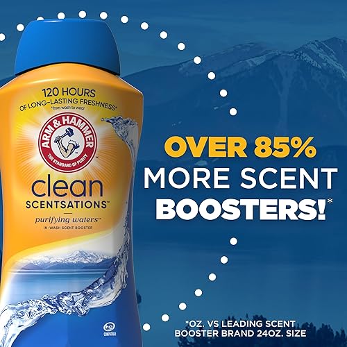 Miniatura 2 de ARM & HAMMER Clean Scentsations - Potenciador de aroma en lavado, aroma de agua purificadora de lavandería, 45 onzas