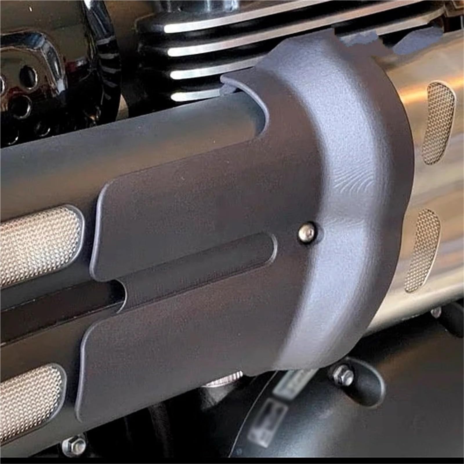 Scudo Termico Accessori per moto adatti per SCRAMBLER Scrambler 1200 Protezione termica Tubo di scarico marmitta curva