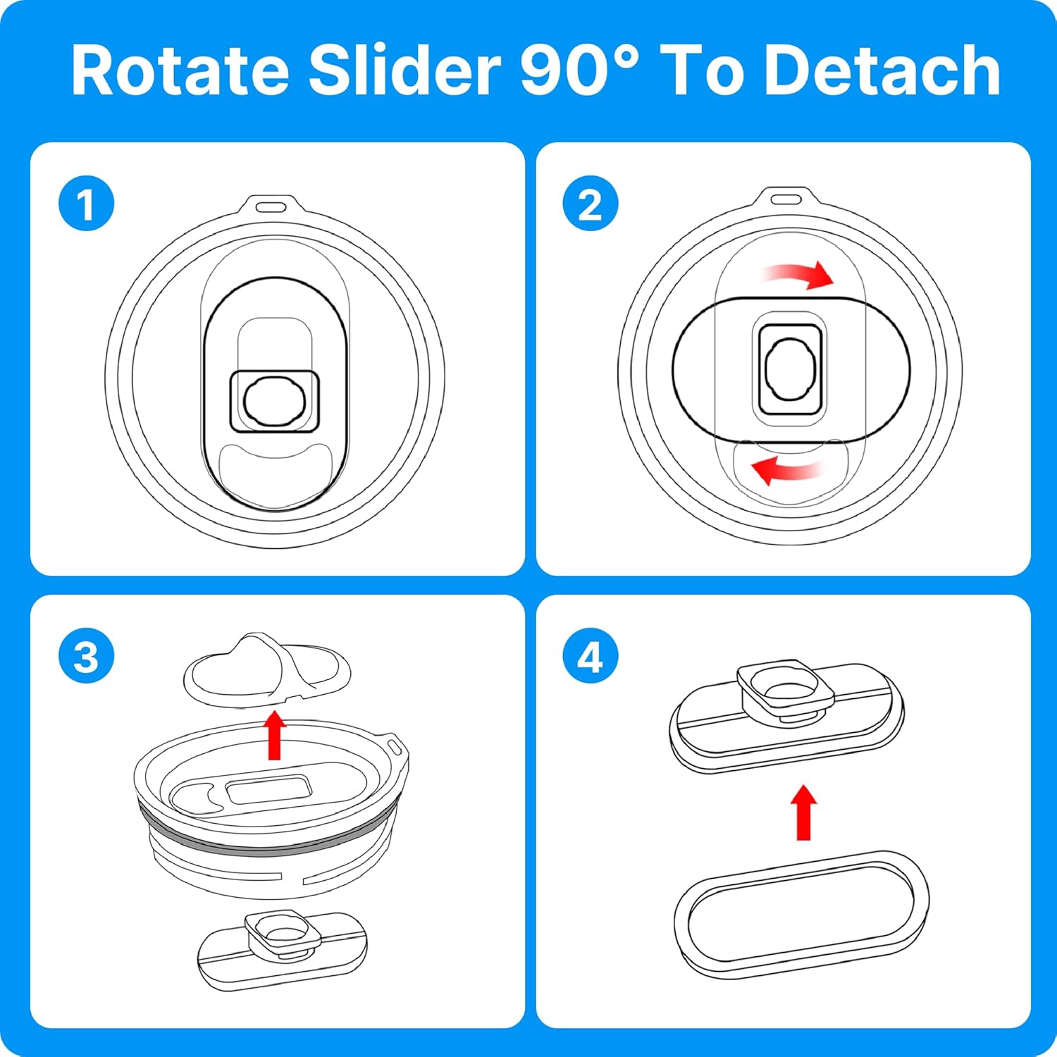 30oz Replacement Lid for 30oz Stanley Quencher H2.0 FlowState Tumber, Leak Proof Lid Fit for Stanley Cup, Reusable Dustproof Tumbler Cover - Image 8