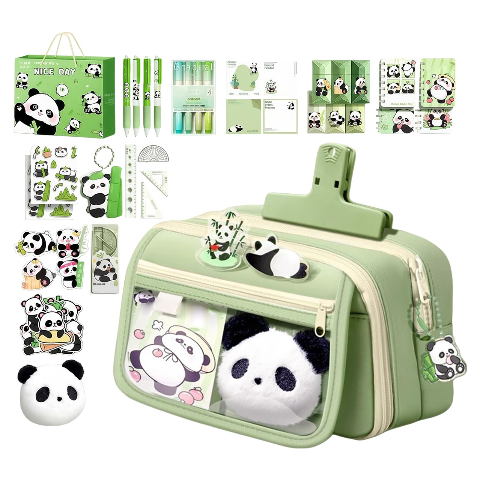 Fournitures scolaires panda pour égayer les cours et le bureau