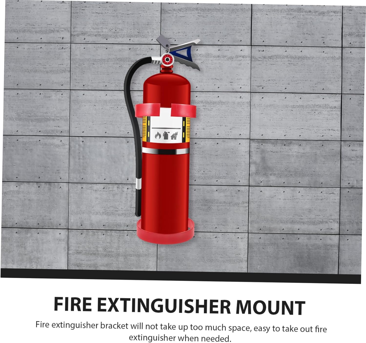 Gadpiparty Metal Fire Extinguisher Mount Bracket Wall-Mounted Holder for Cars and Boats Easy Install