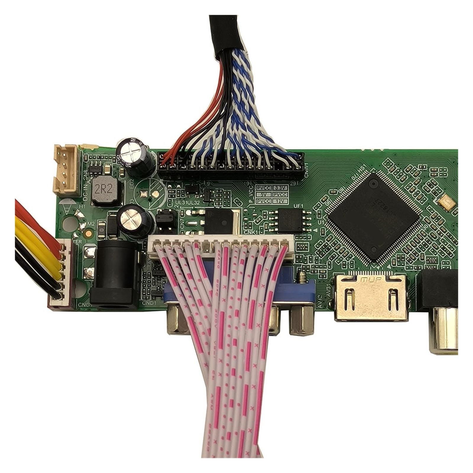 Kit monitor scheda driver controller TV + HDMI + USB + Aduio, compatibile for V236BJ1-LE1 V236BJ1-LE2 1366X768 Schermo LED LCD 30 pin Pannello LVDS(V236BJ1-LE2)