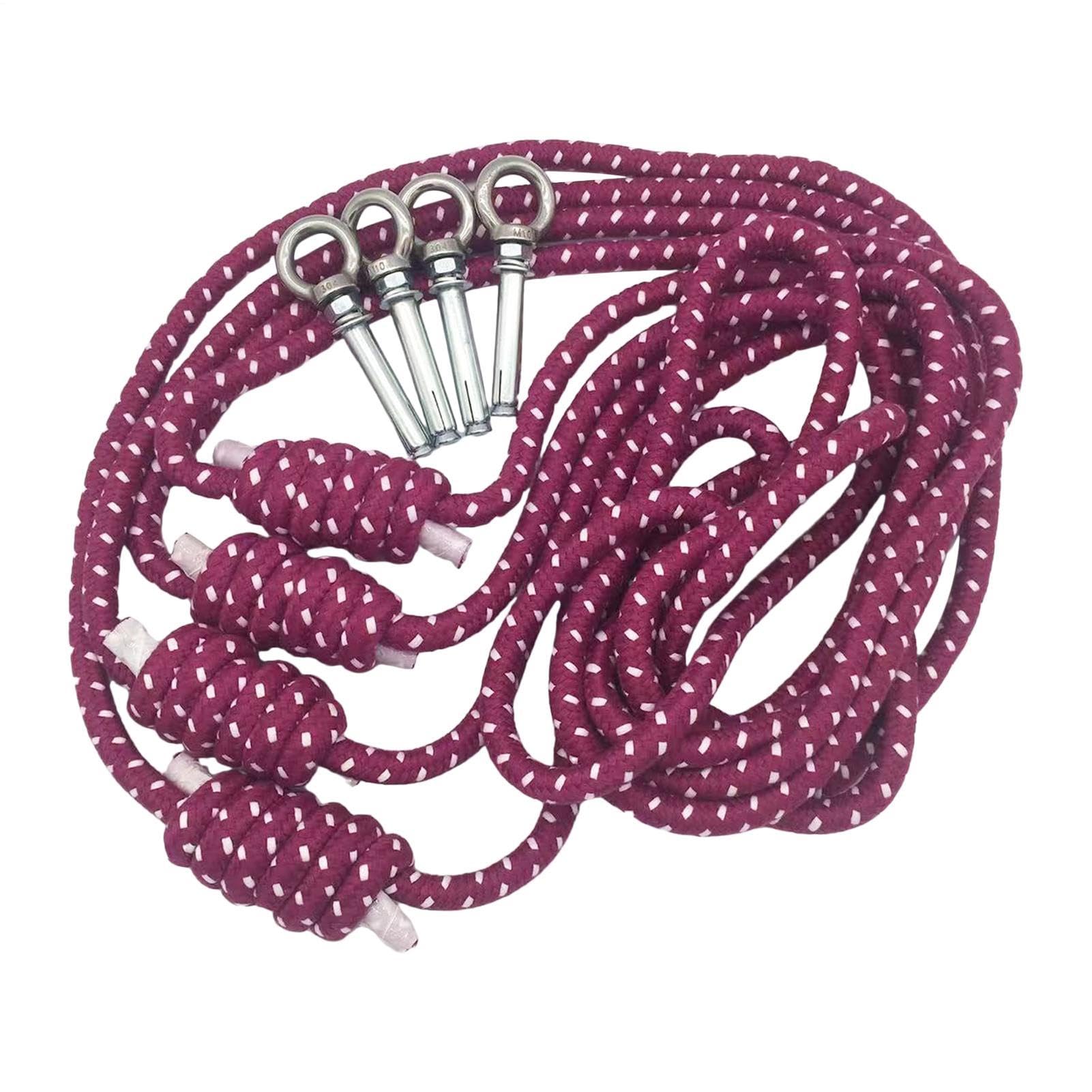 Naścienne struny do jogi | Bawełniany i elastyczny przyrząd do rozciągania pleców - rozciąganie nóg, talii i pleców, do studia rehabilitacyjnego pilatesu tańca baletowego samolotu fitness