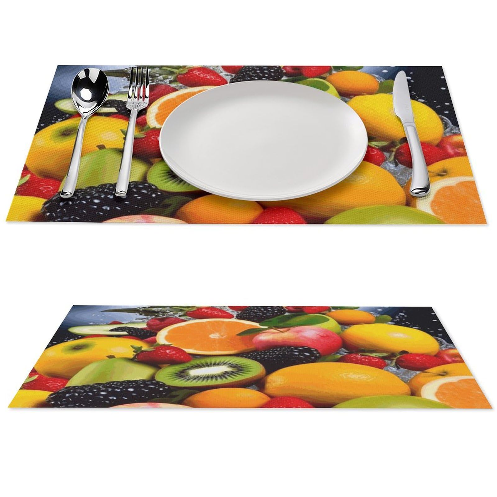 Set de table antidérapant fruits pour en finir avec les taches de repas
