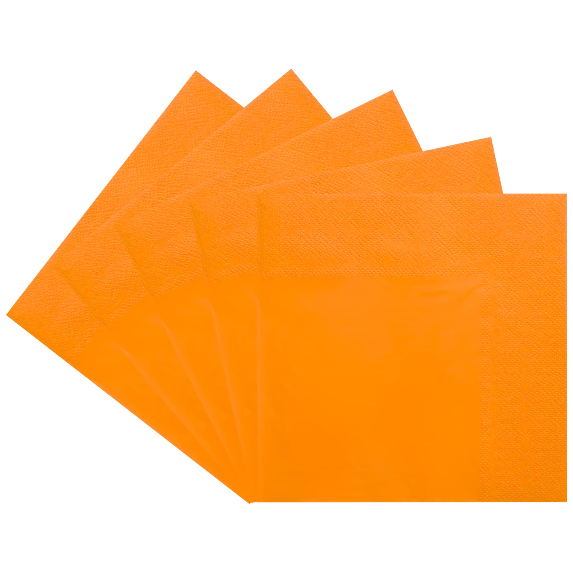Photo 1 of 150 PCS Orange cocktail napkins-Double-Ply 6.5x6.5 Inch Disposable beverage Paper Napkins, Lunch and Dinner, Easter, Christmas, Weddings, bar napkins Parties