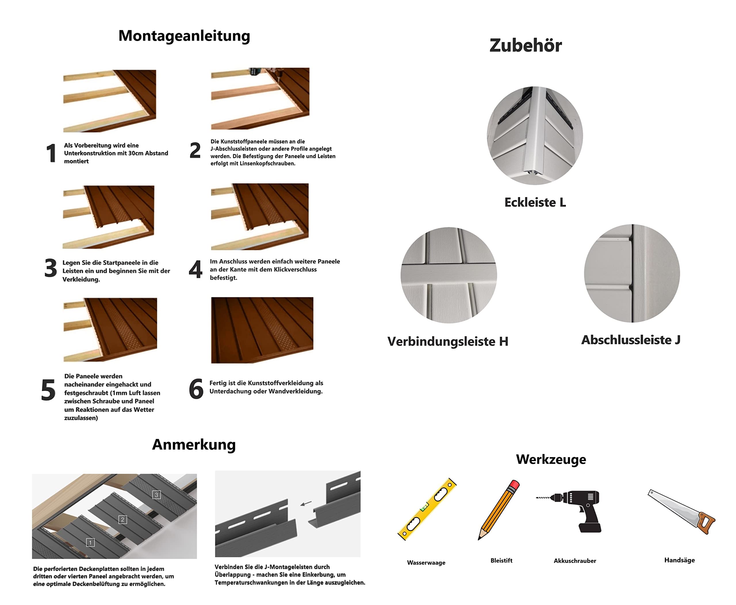 Kunststoffpaneele Anthrazit RAL 7021 PVC Paneele Wandpaneele Deckenpaneele Unterdachverkleidung (Farbmuster/Materialmuster)