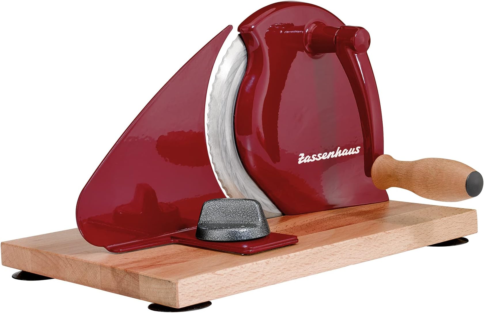 Zassenhaus Classic Manual Bread Slicer, 11.75-Inch by 8-Inch, Red