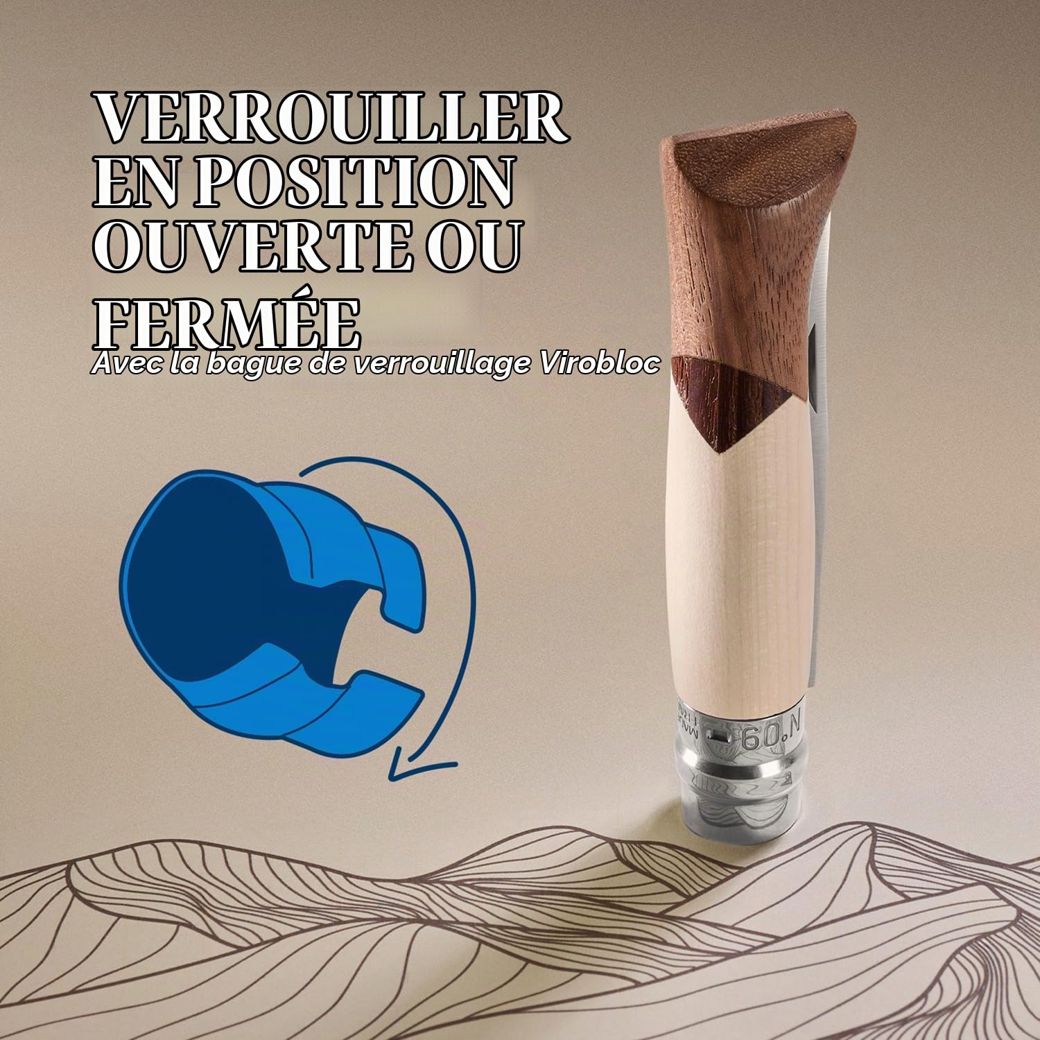 Opinel - Cîmes - Couteau de poche pliable N°9 - OPINEL